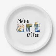 Make Art Often Paper Plate
