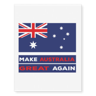 Make Australia Great Again Temporary Tattoos