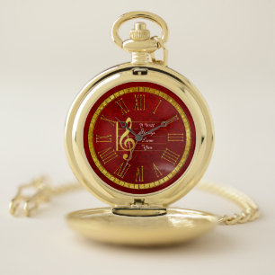 Make Beautiful Music Memories Pocket Watch