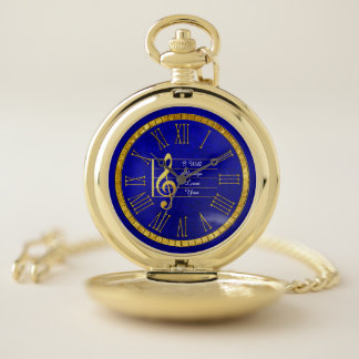 Make Beautiful Music Memories Pocket Watch
