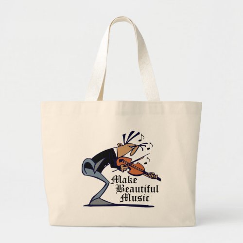Make Beautiful Violin Music Tote Bag