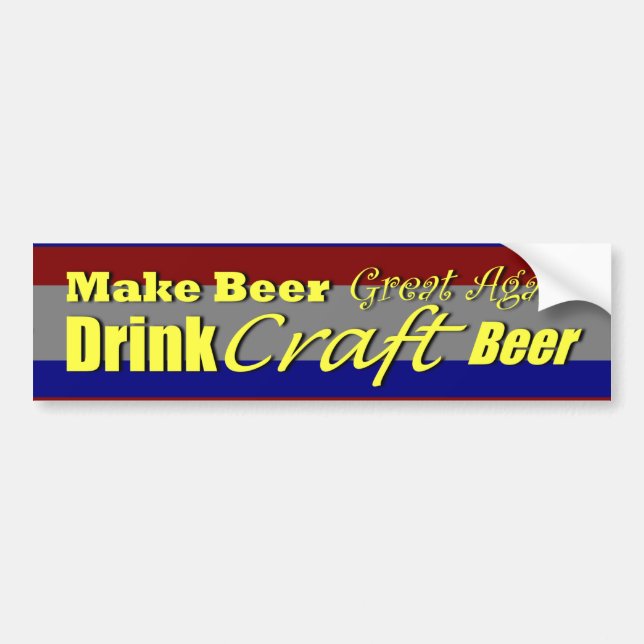 Make Beer Great Again 3 Bumper Sticker (Front)