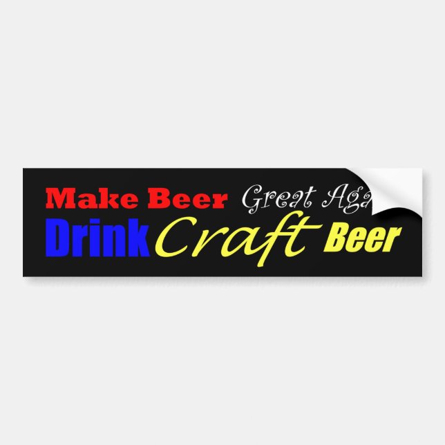 Make Beer Great Again Bumper Sticker (Front)