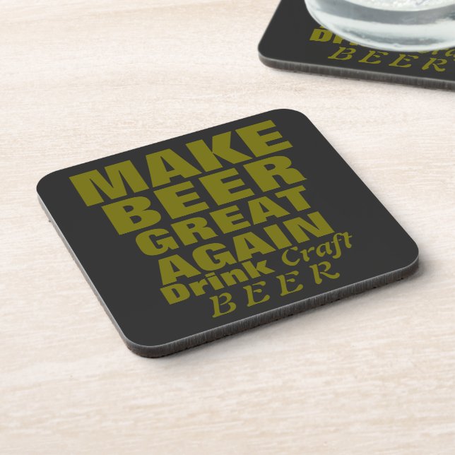 Make Beer Great Again  Drink Coaster (Left Side)