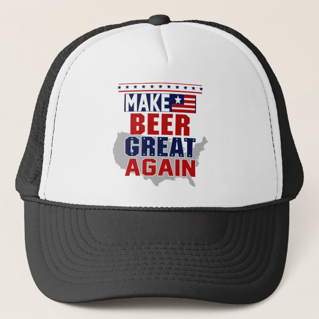Make Beer Great Again Trucker Hat (Front)