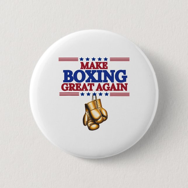 Make Boxing Great Again  Button (Front)