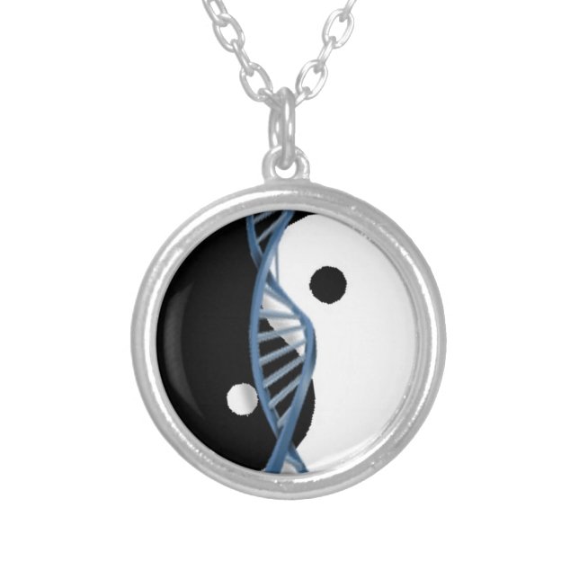 "Make BPD Stigma-Free" Logo Necklace - Silver (Front)