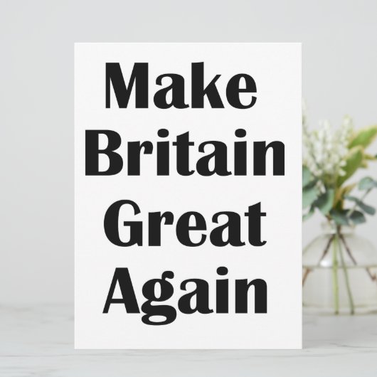 Make Britain Great Again (Standing Front)