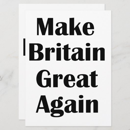 Make Britain Great Again (Front/Back)