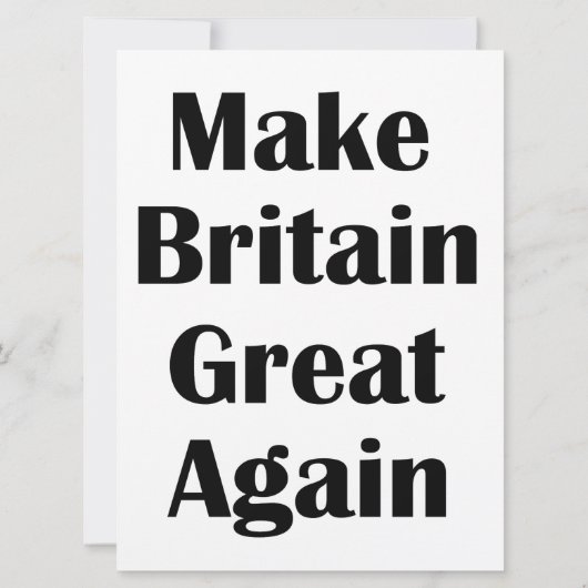 Make Britain Great Again (Back)