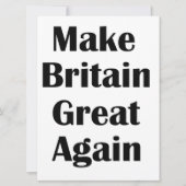 Make Britain Great Again (Front)