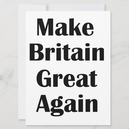 Make Britain Great Again (Front)