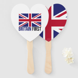 Make Britain Great Again UK First Flag Brexit Hand Fan