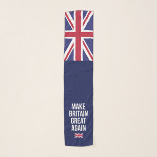 Make Britain Great Again UK First Flag Brexit Scarf