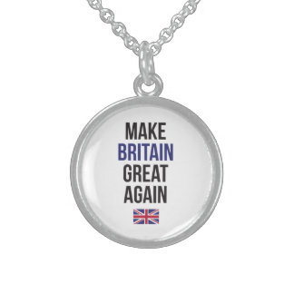 Make Britain Great Again UK First Flag #Brexit Sterling Silver Necklace