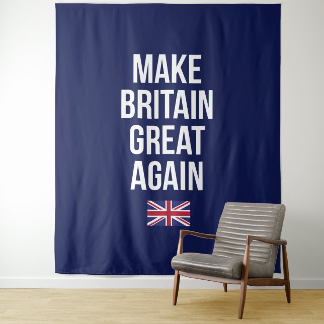 Make Britain Great Again UK First Flag Brexit Tapestry (In Situ)