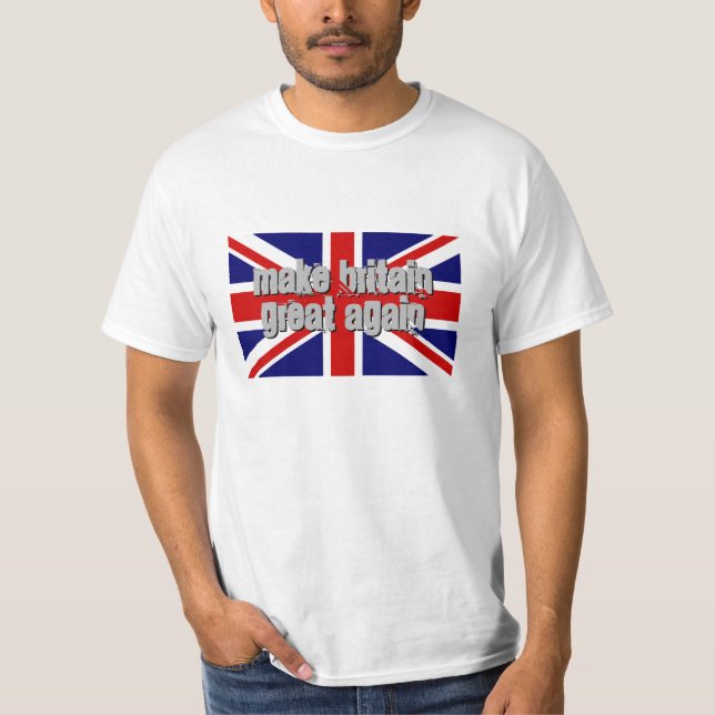 MAKE BRITAIN GREAT AGAIN Union Jack flag t shirt (Front)