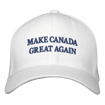 Make Canada Great Again - Trump Cap Parody by Symbidesign at Zazzle