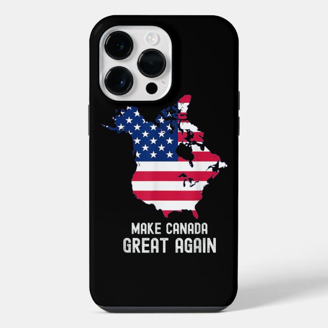 Make Canada Great Again USA 51st State Iphone Case (Back)