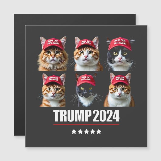 Make Cats Safe Again Maga Trump Election (Front/Back)