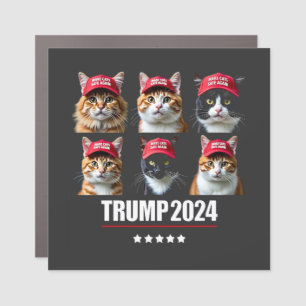 Make Cats Safe Again Maga Trump Election Car Magnet