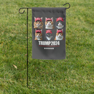 Make Cats Safe Again Maga Trump Election Garden Flag