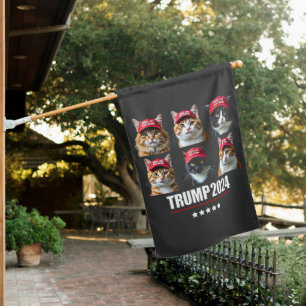 Make Cats Safe Again Maga Trump Election House Flag