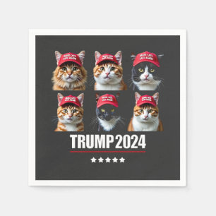 Make Cats Safe Again Maga Trump Election Napkins