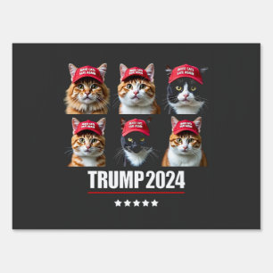 Make Cats Safe Again Maga Trump Election Sign