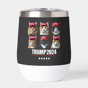 Make Cats Safe Again Maga Trump Election Thermal Wine Tumbler