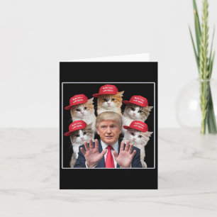 Make Cats Safe Again Trump 2024 Red Hat Make Pets Card