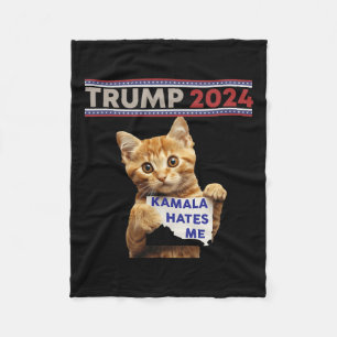 Make Cats Safe Again Trump Cats For Trump  Fleece Blanket