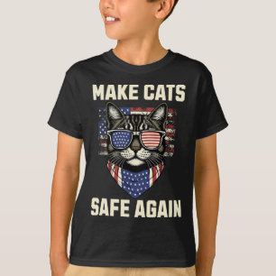 Make Cats Safe Again Trump Cats For Trump T-Shirt