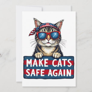 Make Cats Safe Again Trump Election Vote Save The Date