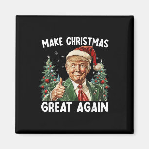 Make Christmas Great Again Funny Santa Trump 2024  Magnet