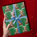 Make Christmas Great Again Funny Santa Trump Gift Wrapping Paper<br><div class="desc">Santa Trump Make Christmas Great Again Gift Wrapping Paper</div>