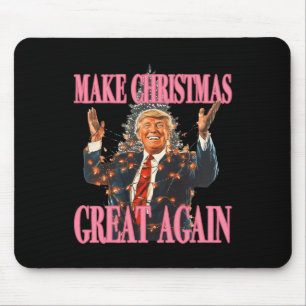 Make Christmas Great Again Funny Santa Trump Xmas  Mouse Pad