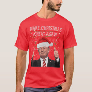 Make Christmas Great Again Santa Funnyrump Xmas Pa T-Shirt