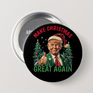 Make Christmas Great Again, Trump Christmas Button