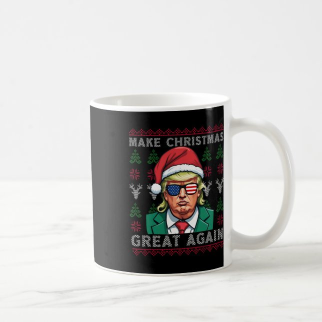 Make Christmas Great Again-trump Christmas Funny  Coffee Mug (Right)