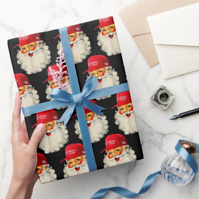 Make Christmas Great Again Trump Christmas Maga  Wrapping Paper (Gifting)