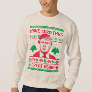  Trump Christmas Women Men Dear Santa Fake News Meme Gift  Sweatshirt : Clothing, Shoes & Jewelry