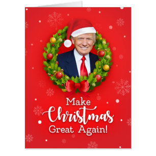 Make Christmas Great Again Trump MAGA funny Card