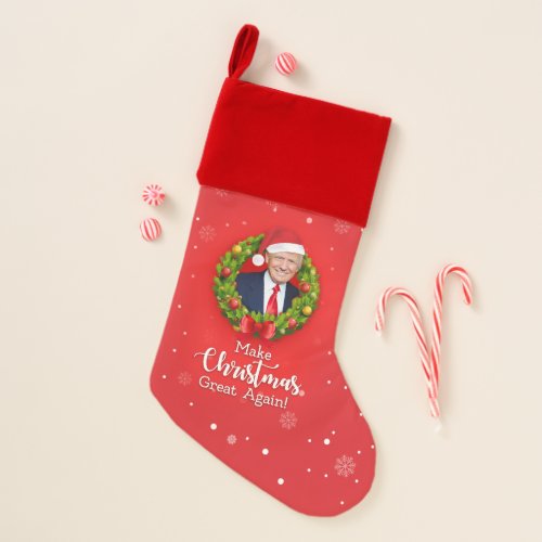 Make Christmas Great Again Trump MAGA funny gift Christmas Stocking