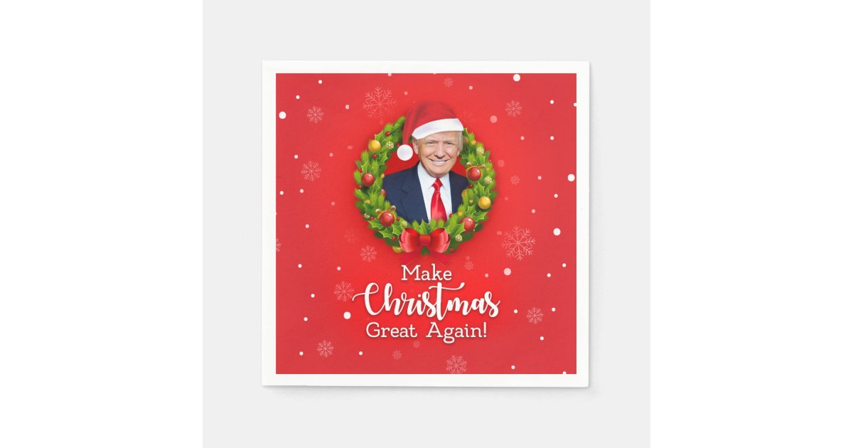 Donald Trump Christmas Card/Gifts. Make Christmas great again, meme  greeting cards | Sticker