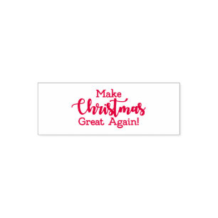 Make Christmas Great Again Trump MAGA funny gift Self-inking Stamp