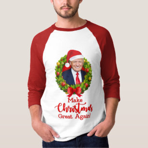 Make Christmas Great Again Trump MAGA funny gift T-Shirt