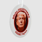 Make Christmas Great Again Trump Ornament | Zazzle