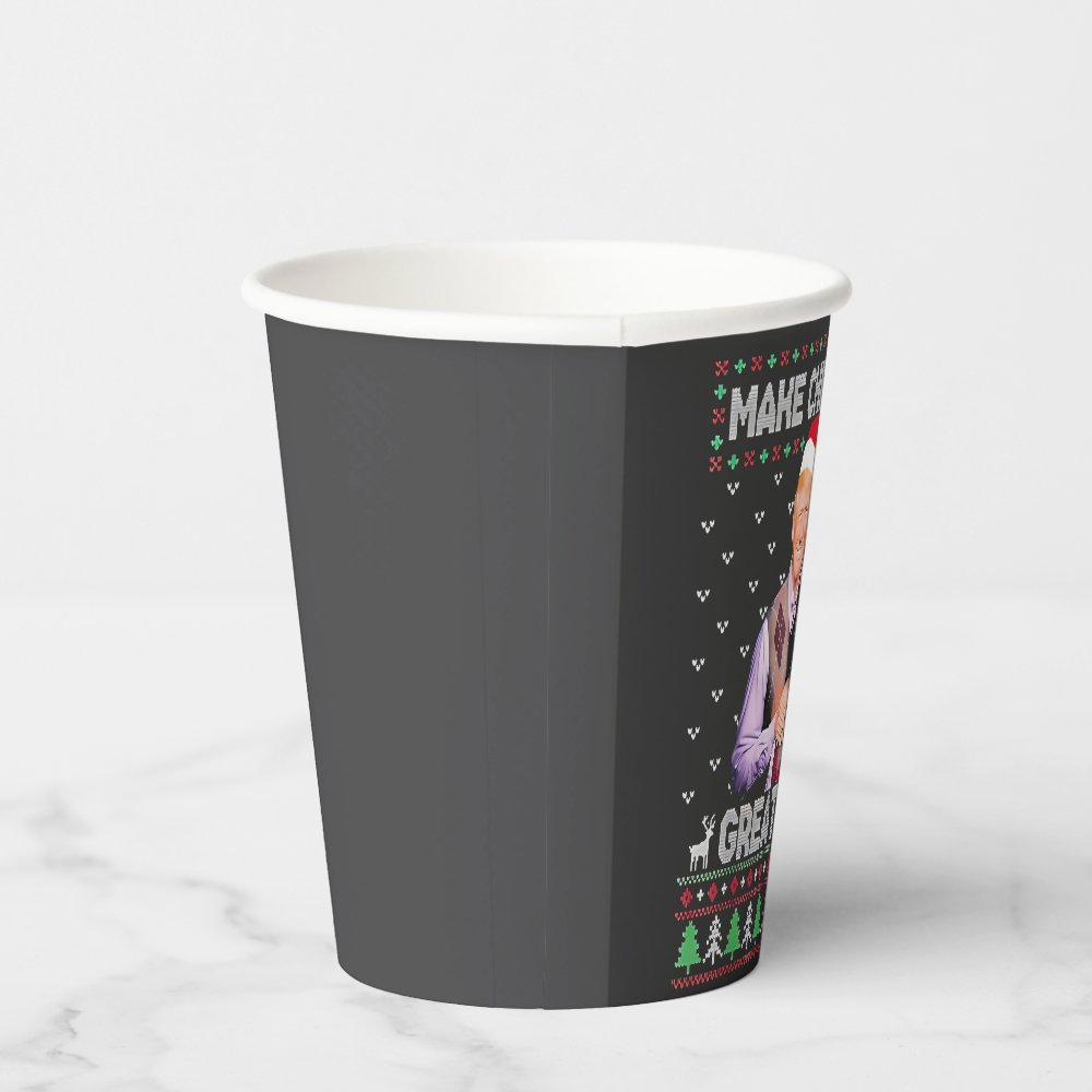 Disover Make Christmas Great Again Trump Vance Xmas  Paper Cups