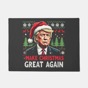 Make Christmas Great Again Ugly Xmas Sweater Trump Doormat